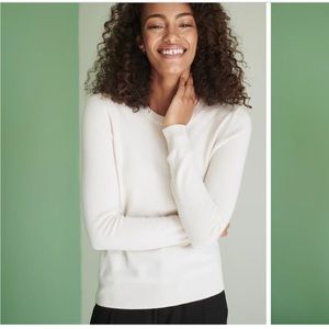 Quince Women’s Small 100% Cashmere Ivory Sweater